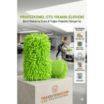 Transformacion Profesyonel Çizmeyen Makarna Oto Yıkama Eldiveni, Içi Süngerli Yoğun Köpüklü Şönil Sünger 723204 - SUNGERLI - COK RENKLI