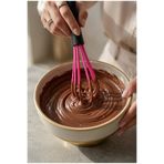 Transformacion Profesyonel Nano Karbon Saç Boyası Çırpıcısı, 18 cm, Spiral-Grip Saplı, Pembe