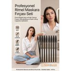 Transformacion Profesyonel Tek Kullanımlık 50 Adet Rimel Maskara Fırçası Seti - Esnek Başlıklı Kaş ve Kirpik Tarama Fırçası, Mikroblading ve Kirpik Lifting Uygulama Aplikatörü (10 Cm) 723348