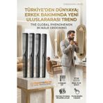 Transformacion Sakal Bıyık Saç Tarağı Siyah 4'lü Set Jess Design 718689 Isıya Dayanıklı Plastik Yumuşatıcı