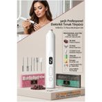 Transformacion Şarjlı Profesyonel Tırnak Törpüsü, LED Işıklı ve UV Kurutuculu, 72 Parça Freze Seti, USB Şarj, 13.800 RPM, 3 Kademeli Hız