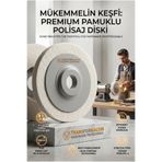 Transformacion Sert 100MM Yün Polisaj Flap Keçe - Matkap ve Spiral Uyumlu Metal Cam Parlatma Çarkı 723110