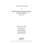transparency acetates for introduction to general, organic, and biochemistry 2007 eigth edition ISBN-10: 0495014184 ISBN-13: 9780495014188