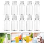 Transparentolor 10 Adet Meyve Suyu Kutusu Plastik Cam Turşu Kavanozu Açık Süt Şişeleri Küçük Içecek Şeffaf Pet Çok Fonksiyonlu Aksesuar (Yurt Dışından) - Garlic Keepers - Renkli