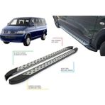 Transporter T5 Kısa Şase Noktalı Yan Basamak 2004-2015 - Siyah - Gri