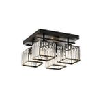 Trap Modern Avize E27 48w 40x40cm Metal Siyah Avonni-av-1795-4bsy Boyalı