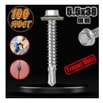 Trapez Cati Vidasi 5.5X38 Mm Paket 100 Adet Matkap Uclu Sac Akilli Vida Cati Panel Metal Agac Vidasi