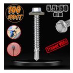 Trapez Çatı Vidası 5.5x50 mm Paket 100 ADET Matkap Uçlu Sac Akıllı Vida Çatı Panel Metal Ağaç Vidası