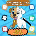TRAUMWELT 2 in 1 Zeichnen & Malen " Meine Tiere #1 " - Großes Format | helle Konturlinien zum Nachzeichnen | Förderung der Feinmotorik, Konzentration, ... | Malbuch ab 3 Jahren, Malbuch ab 4 Jahren