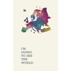 Travel Journal for Writers + Artists: I’m Going To See The World — Lightweight Travel-Size Journal (5” x 8”) for Writers, Artists, and Creatives — Europe Travel Edition