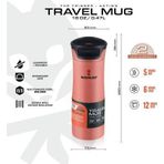 Travel Mug Termos Bardak 0.47 Lt- Mercan