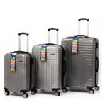 Travel Polo A1004 Antrasit 3'lü ABS Valiz Seti