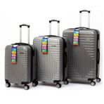 Travel Polo A1004 Gri 3'lü ABS Valiz Seti