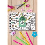 Travel Temalı Sticker Boyama Kitabı, 168LI Bullet Journal Sticker, Yetişkinler Için Boyama Kitabı - Krem