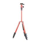 Traveller tripod hafif Reisestativ küre kırmızı (Jusino X 423S + BS-08Q)