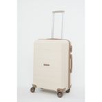 travelpolo Orta Boy Kırılmaz Valiz Krem Vizon 1017