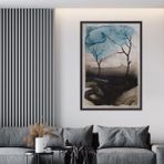 Traverten Kaplanmış Dokulu, Soyut Karışık, 60X90