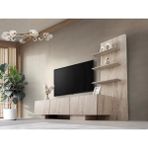 Traverten Mdf Tv Ünitesi - Krem
