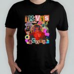 Travis Scott %100 Pamuklu Bisiklet Yaka T-Shirt Model - 2 - Siyah - XL