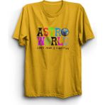 Travis Scott Astroworld Baskılı Tshirt - XL - Sarı