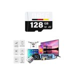 TRCharger 128GB Micro SD Hafıza Kartı U3 A2 Yüksek Hızlı Kamerası ve WiFi Kamera Uyumlu BAFF