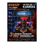 TRCharger S439 3 Lens 3PTZ Güneş Enerjili Solar 4G Sim Kartlı Kamera 3 MOTORİZE 1 Yıl Her Ay 50GB internet Bizden