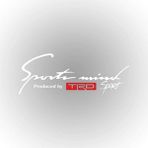 Trd Sports Mind Oto Sticker 30 cm x 11 cm Beyaz yazı 511