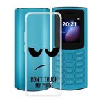 TREBAM Nokia 105 4G 2023 (1.8 inç) için kılıf, ultra ince, şeffaf, çizilmeye karşı yumuşak TPU tampon silikon kılıf kapak Nokia 105 4G 2023 için - Dokunmayın