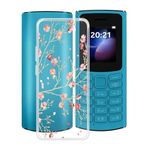 TREBAM Nokia 105 4G 2023 (1,8 inç) için kılıf, darbeye dayanıklı, çizilmez şeffaf cep telefonu kılıfı, ultra ince esnek silikon TPU tampon koruyucu kılıf kapak Nokia 105 4G 2023 için - kamelya
