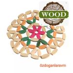 Tree Ahşap Çaydanlık Altlığı-Tencere Tava Altlığı 16X16