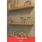TREE MAN İSMET PERİM PNDAHSP00040 Ahşap Çerçeve Rafı Ahşap Duvar Rafı Dekoratif Raf Doğal 40Cm
