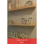 TREE MAN İSMET PERİM TYC00420877458 Ahşap Çerçeve Rafı Ahşap Duvar Rafı Dekoratif Raf Doğal 60Cm