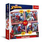 Trefl 34384 The Heroic 4in1 Spider-Man Puzzle