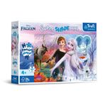 Trefl 50010 60 XXL Super Shape çılgın şekil yapbozlar, büyük parçalar, renkli yapbozlar, masal karakterleri, 4 yaşından büyük çocuklar için eğlence, Frozen, dans eden kız kardeşler
