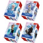 Trefl Disney Lisanslı Frozen Mini Set 4 Adet 54 Parça Elsa Anna Olaf Kristoff Puzzle
