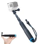 Trehapuva Selfie Çubuğu, 19 inç/48 cm Kısa Uzatma Çubuğu Kompakt El Kavrama Ayarlanabilir Su Geçirmez Monopod Kutup GoPro Hero 12 11 10 9 8 7 6 5 4 Oturum AKASO DJI Osmo Aksiyon ve Daha Fazlası ile
