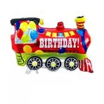 Tren Şekilli Happy Birthday Folyo Balon 1 Adet