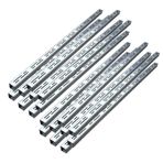 Trench tahliye sistemi, garaj yolu ve teras için sağlam su gideri, ince 99,1 cm paslanmaz çelik ızgara kapağı (10 x 4 cm), verimli su akışı için, 20 adet