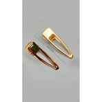TREND 2 Adet Retro Gold metal Dikdörtgen Timsah Klips Pens Toka Seti - Modern Saç Tokası