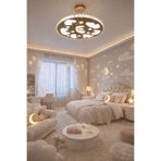 TREND 60LIK DREAM MOON GOLD GENÇ ODASI MODERN KRİSTAL FLEKSİ AVİZE