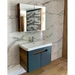 Trend 80 Cm Banyo Dolabı (Barok-Antrasit)