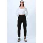 Trend Alaçatı Stili Kadın Siyah 5 Cepli Gabardin Skiny Fit Pantolon ALC-X14305