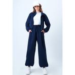 Trend Alaçatı Stili Lacivert Oversize Jogger Eşofman Altı ALC-X14610