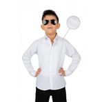 Trend Baby Kids Erkek Çocuk Beyaz Gömlek Uzun Kol 5-8 Yaş