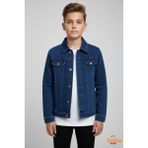 Trend Bebe Butik Erkek Çocuk Kot Ceket Jean Mont Rahat Kalıp 9-15 Yaş Günlük Okul Ceketi Mevsimlik Denim Ceket - 9 Yaş - Lacivert