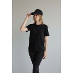 Trend Bebe Butik Kadın Premium Pamuklu Beyzbol Şapkası - Ayarlanabilir Basic Spor Şapka - Standart - Siyah