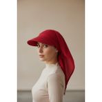 Trend Bebe Butik Kadın Tesettür Şapka Bağlamalı Bandanalı Şapka Arkadan Bağlamalı Rahat Model - Standart - Kırmızı