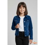 Trend Bebe Butik Kız Çocuk Rahat Kalıp Kot Ceket Mevsimlik 9-15 Yaş Okul Günlük Spor Denim Mont - 11 Yaş - Lacivert