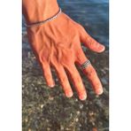 Trend Collection Antik Gümüş Kaplama Çizgi Desen Alyans Ayarlanabilir Erkek Yüzük ve Bileklik Set - Standart