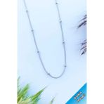 Trend Collection Kadın Paslanmaz Çelik Gold Dorika Zincir Ince Italyan Kadın Kolye - Gümüş